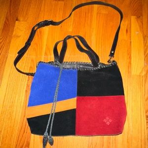 Patricia Nash Suede Colorblock Bag